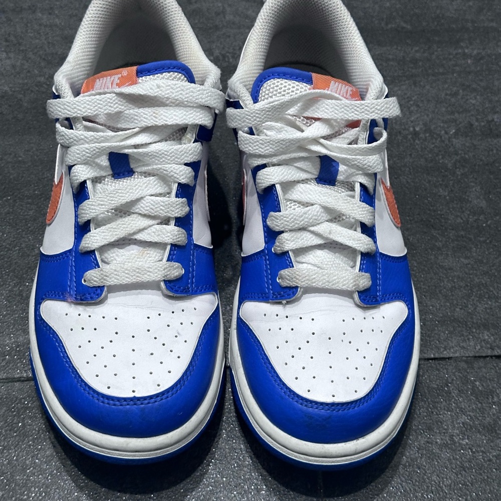 Nike Kids Blue, White, and Orange Sneakers
